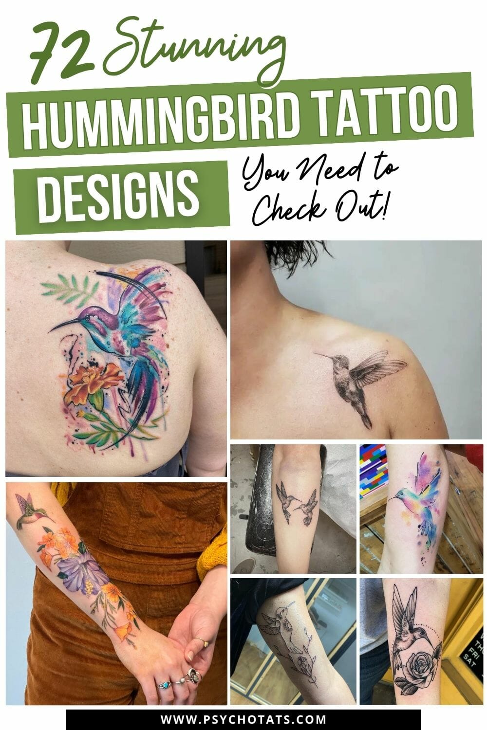 72 Stunning Hummingbird Tattoo Designs You Need To Check Psycho Tats