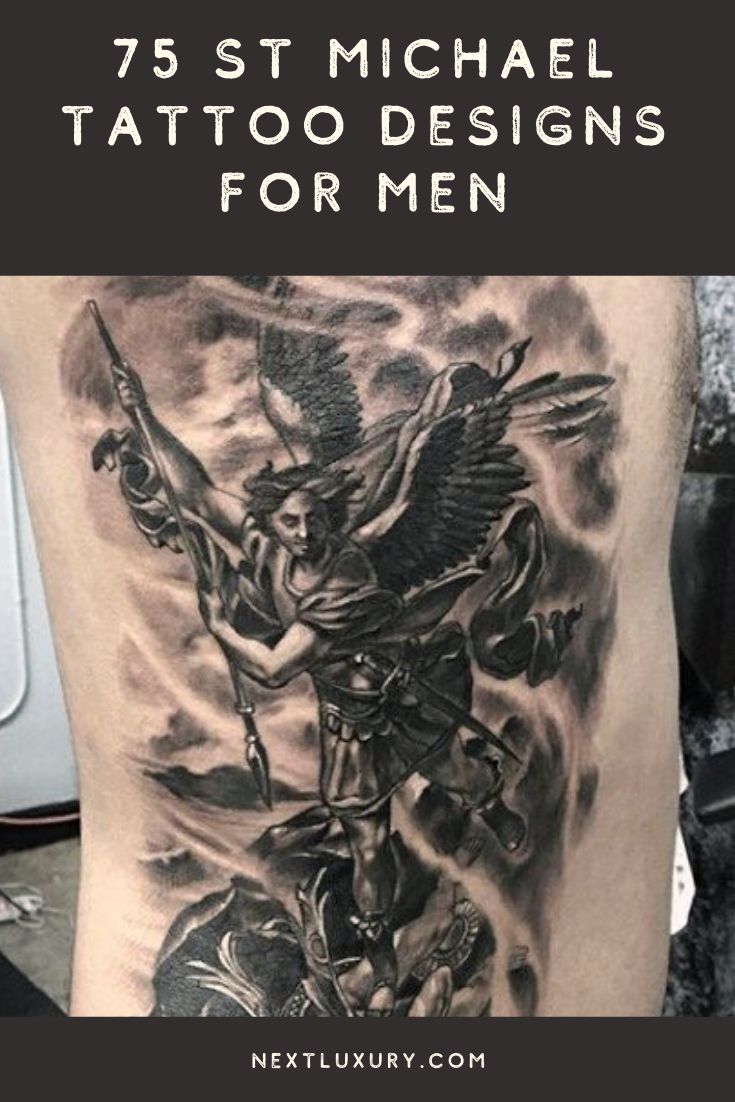 73 Amazing St Michael Tattoo Designs For Men 2023 Guide