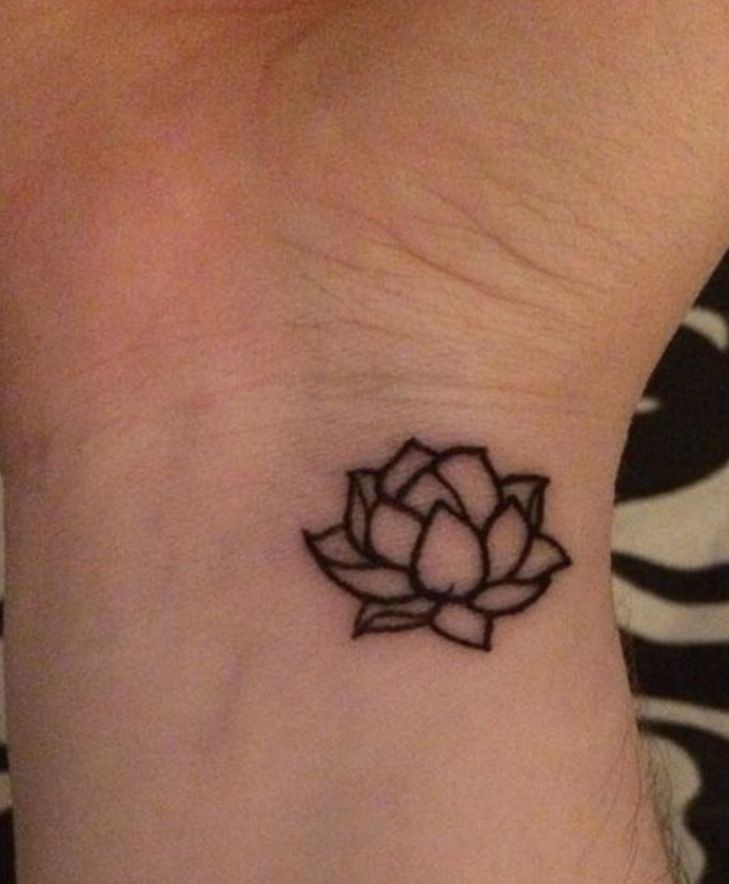 79 Attractive Lotus Flower Wrist Tattoos Design