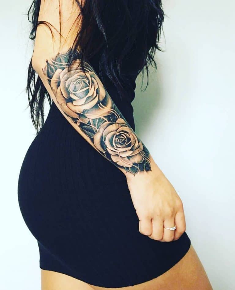 80 Amazing Rose Sleeve Tattoo Ideas