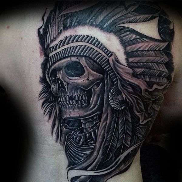 80 Indian Skull Tattoo Designs For Men Cool Ink Ideas