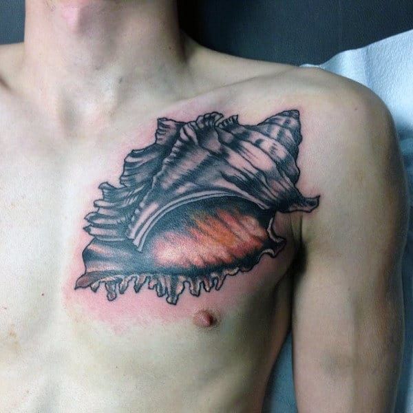 80 Seashell Tattoo Designs For Men 2023 Inspiration Guide