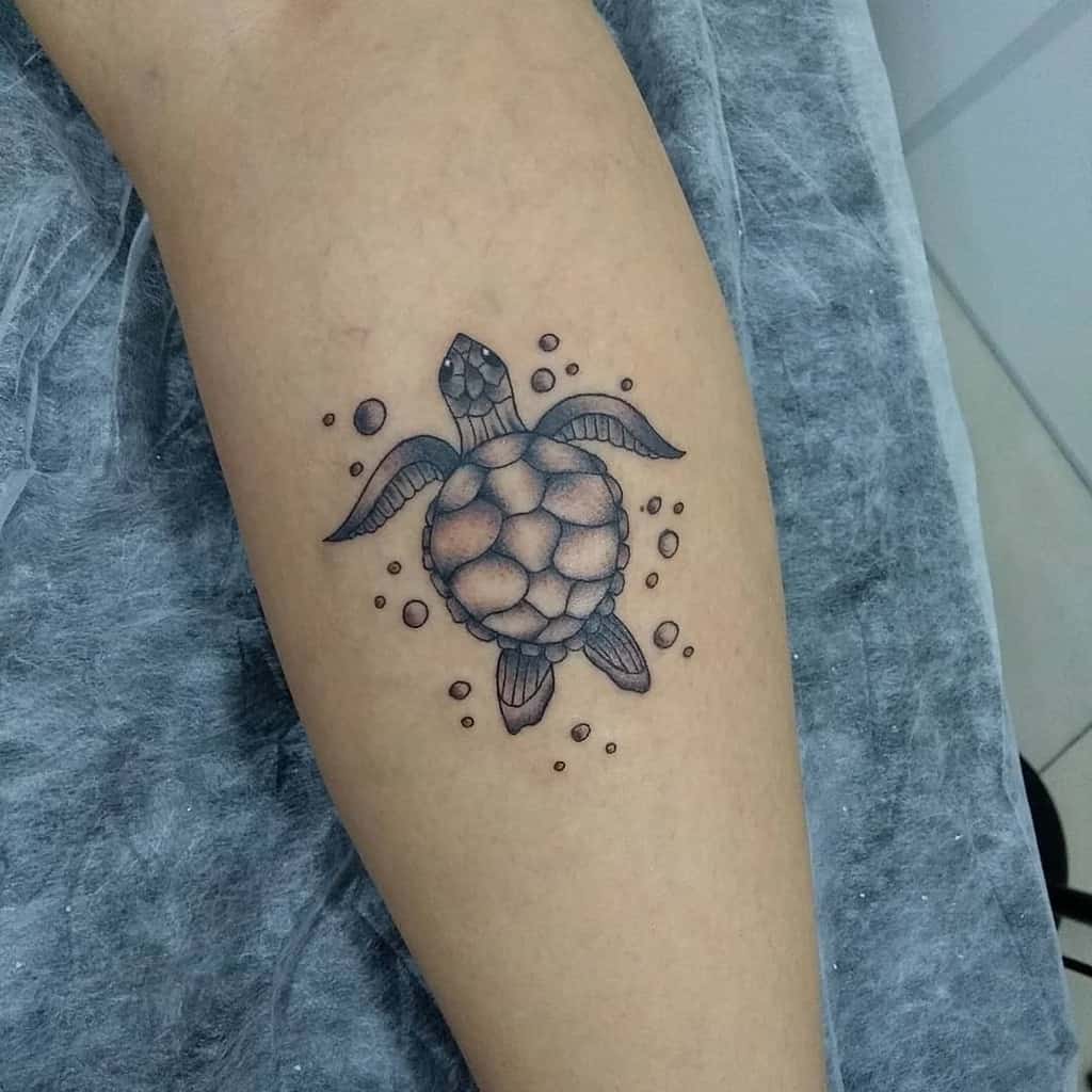 80 Simple And Small Sea Turtle Tattoos Design With Meanings Turtle