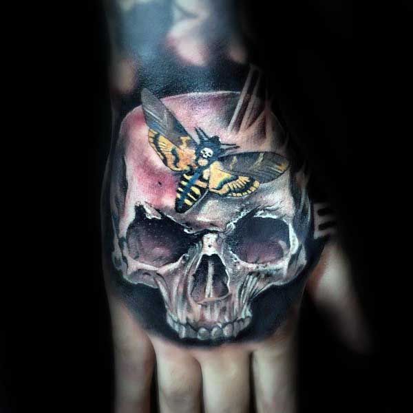 80 Skull Hand Tattoo Designs For Men Manly Ink Ideas Skull Hand