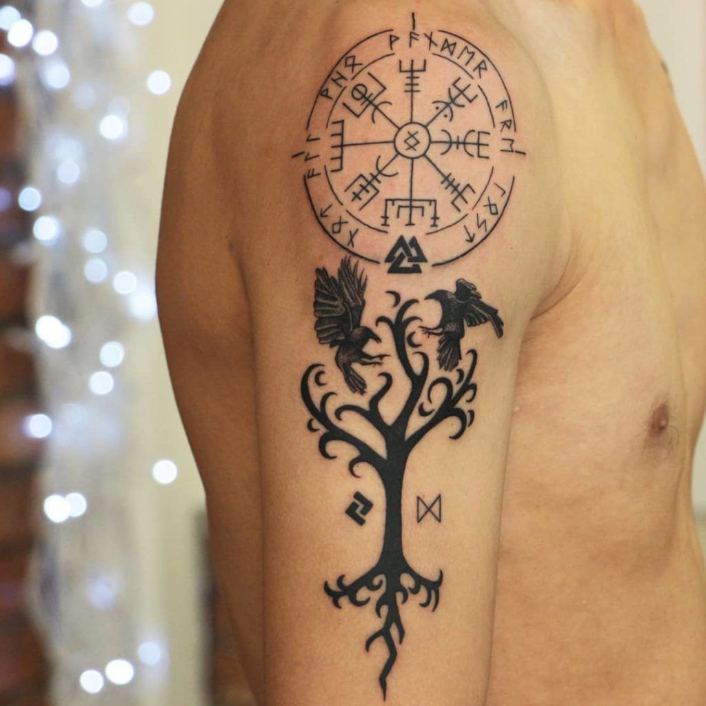 80 Viking Compass Tattoo Designs You Need To See Outsons