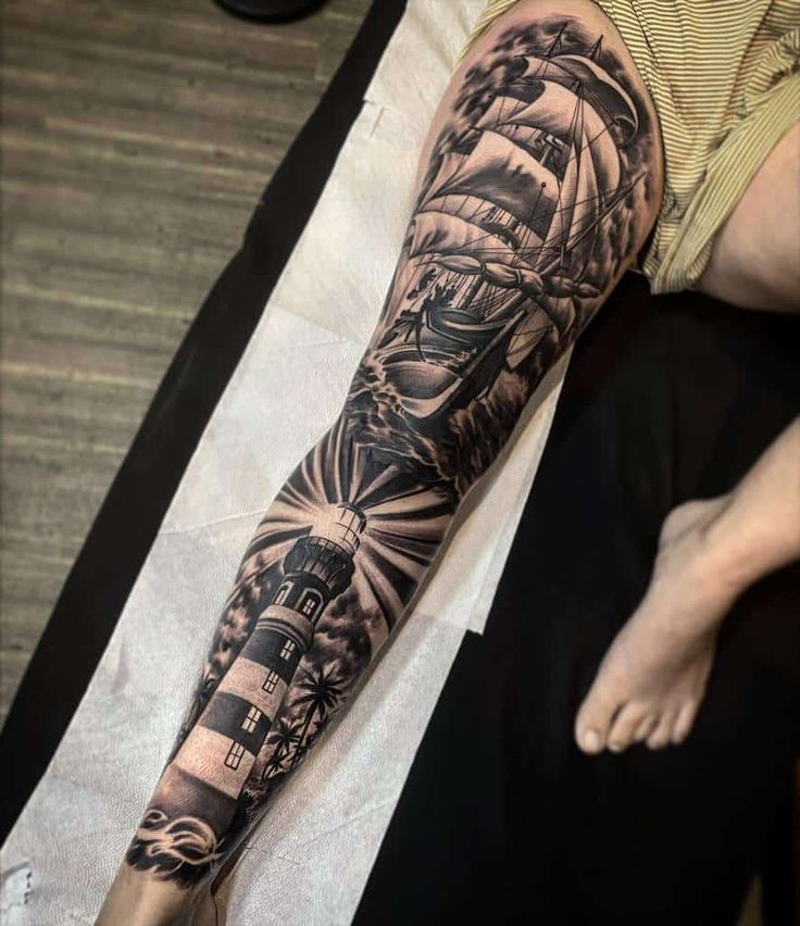 85 Amazing Leg Sleeve Tattoo Ideas