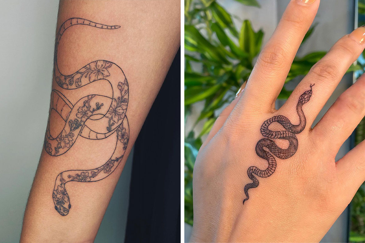 85 Snake Tattoos That May Have You Wrapping Around The Idea Bored Panda