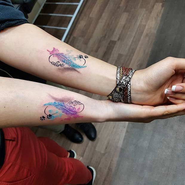 89 Heart Warming Sister Tattoos With Meanings Stayglam Sister