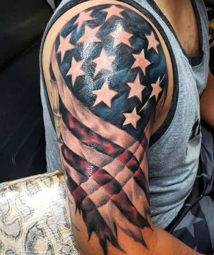 89 Patriotic American Flag Sleeve Tattoo Ideas 2023 Guide Artofit