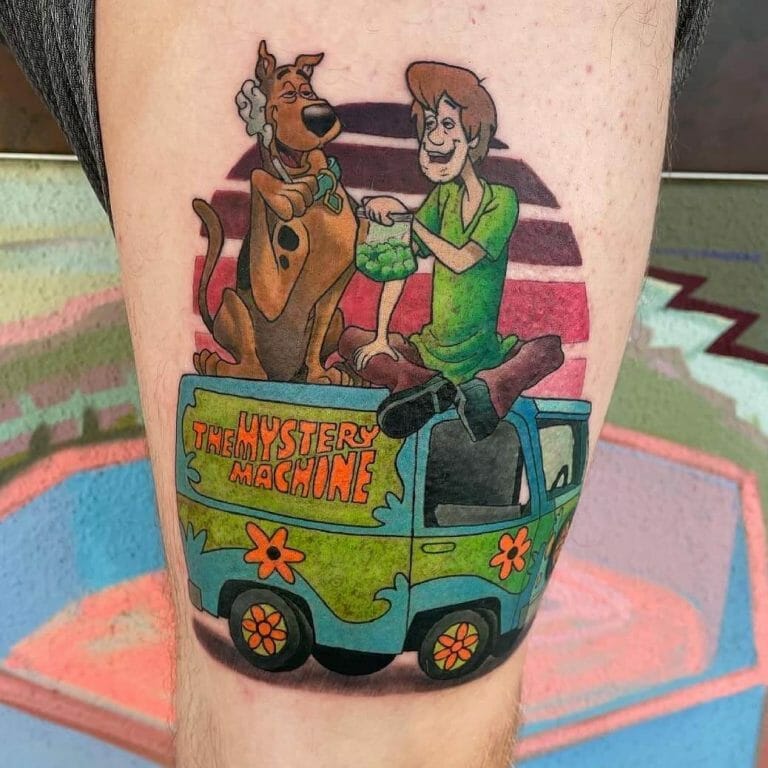 90 S Tattoos Scooby And Shaggy Tattoo By Chris 51 Of Area 51 Tattoo In