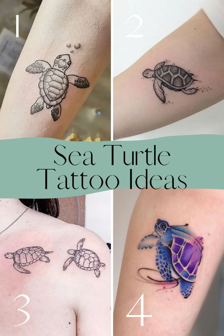 97 Sea Turtle Tattoo Designs Hawaiian Flowers Tattooglee Turtle