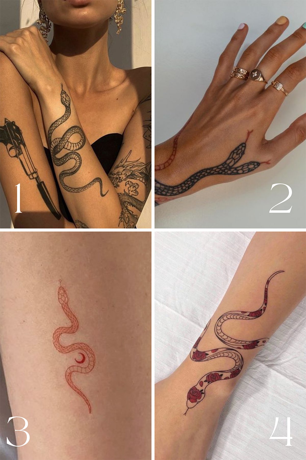 97 Striking Snake Tattoos For Women Bold Meanings Tattoo Glee