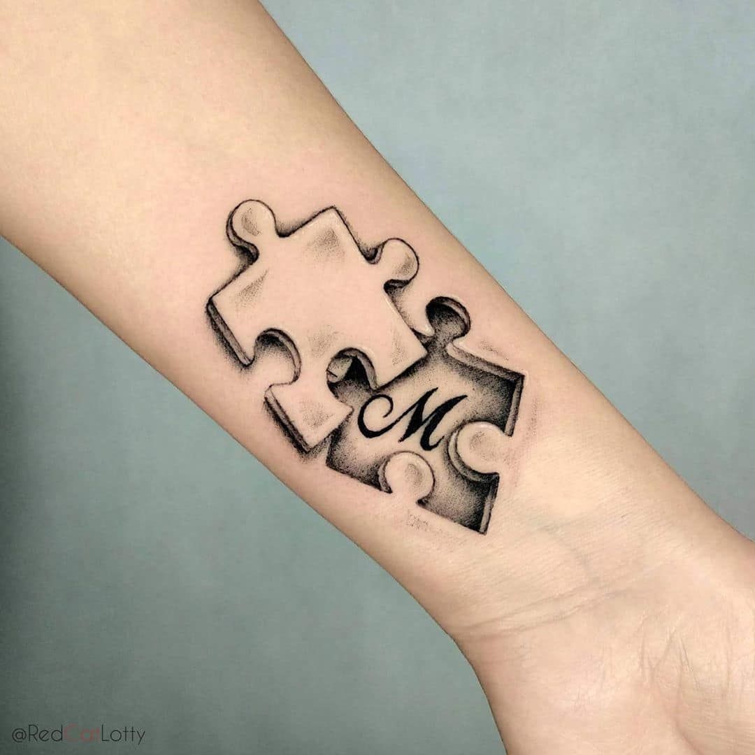 99 Matching Puzzle Piece Tattoo Ideas Tattoo Glee