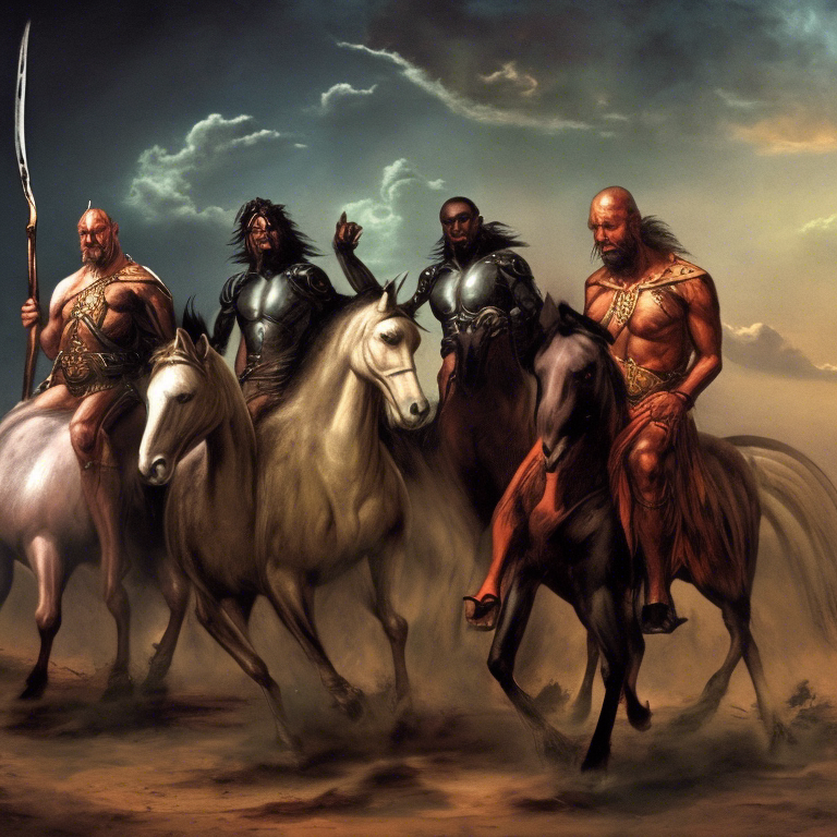 A Four Horses Of The Apocalypse Design Four Horsemen Of The