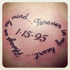 A Unique Way To Honour Our Special Loved Ones That Passed Away Tattoos Remembrance Tattoos