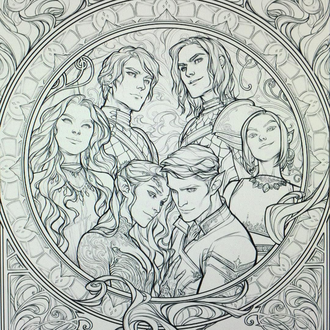 Acotar Coloring Book Pdf Kids And Adult Coloring Pages