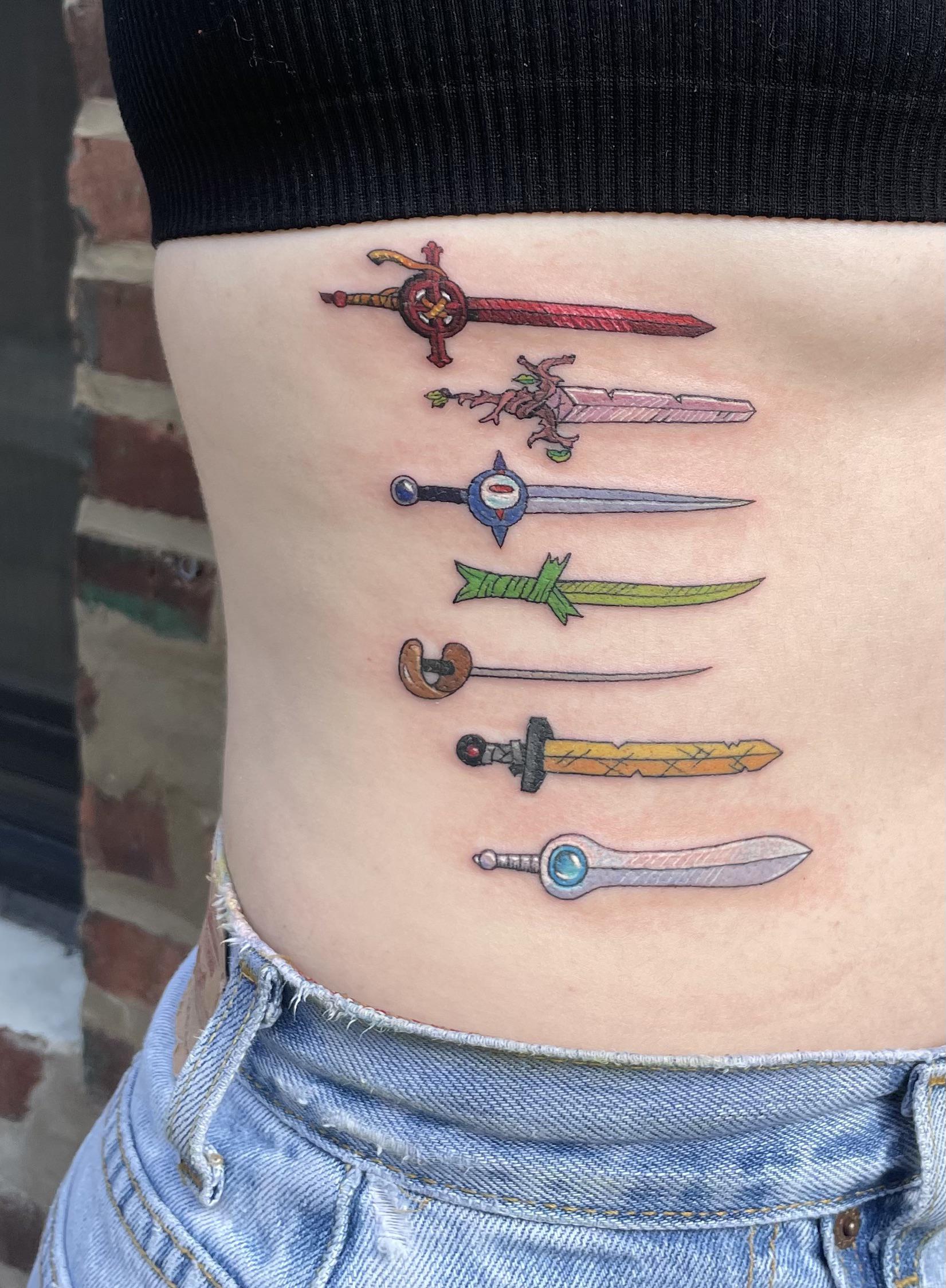 5 Essential Adventure Time Sword Tattoo Designs