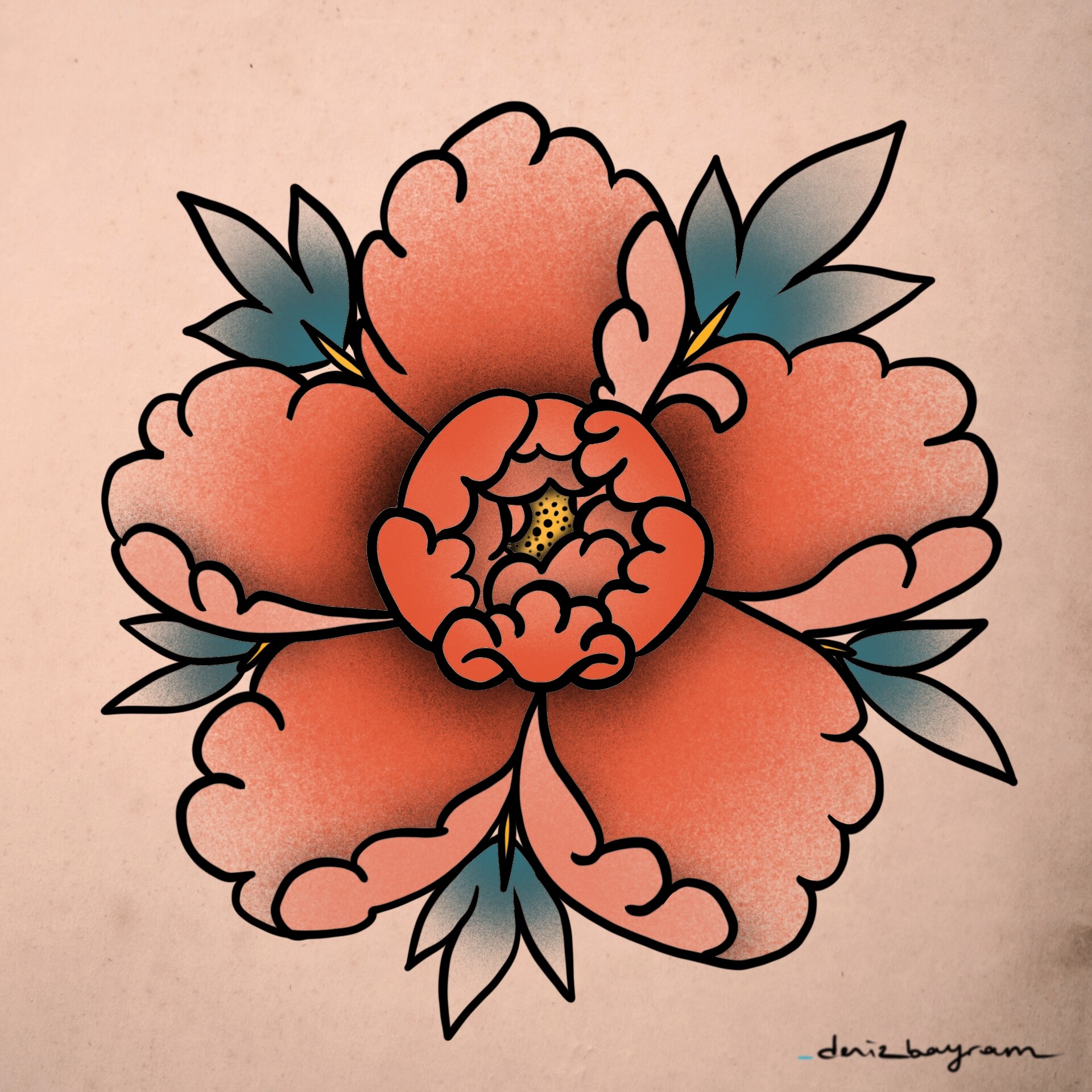 Aggregate 77 Peony Traditional Tattoo In Eteachers