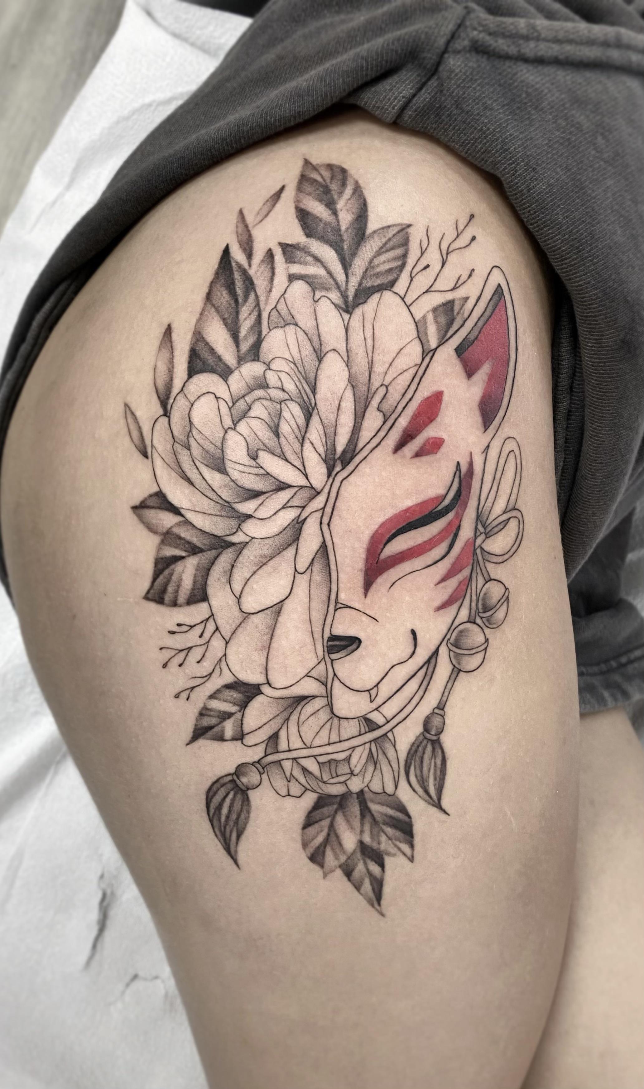 Aggregate 79 Kitsune Mask Tattoo In Coedo Com Vn