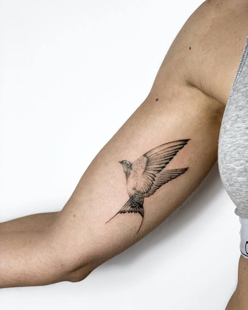 Aggregate 97 About Bird Tattoos On Arm Super Hot In Daotaonec