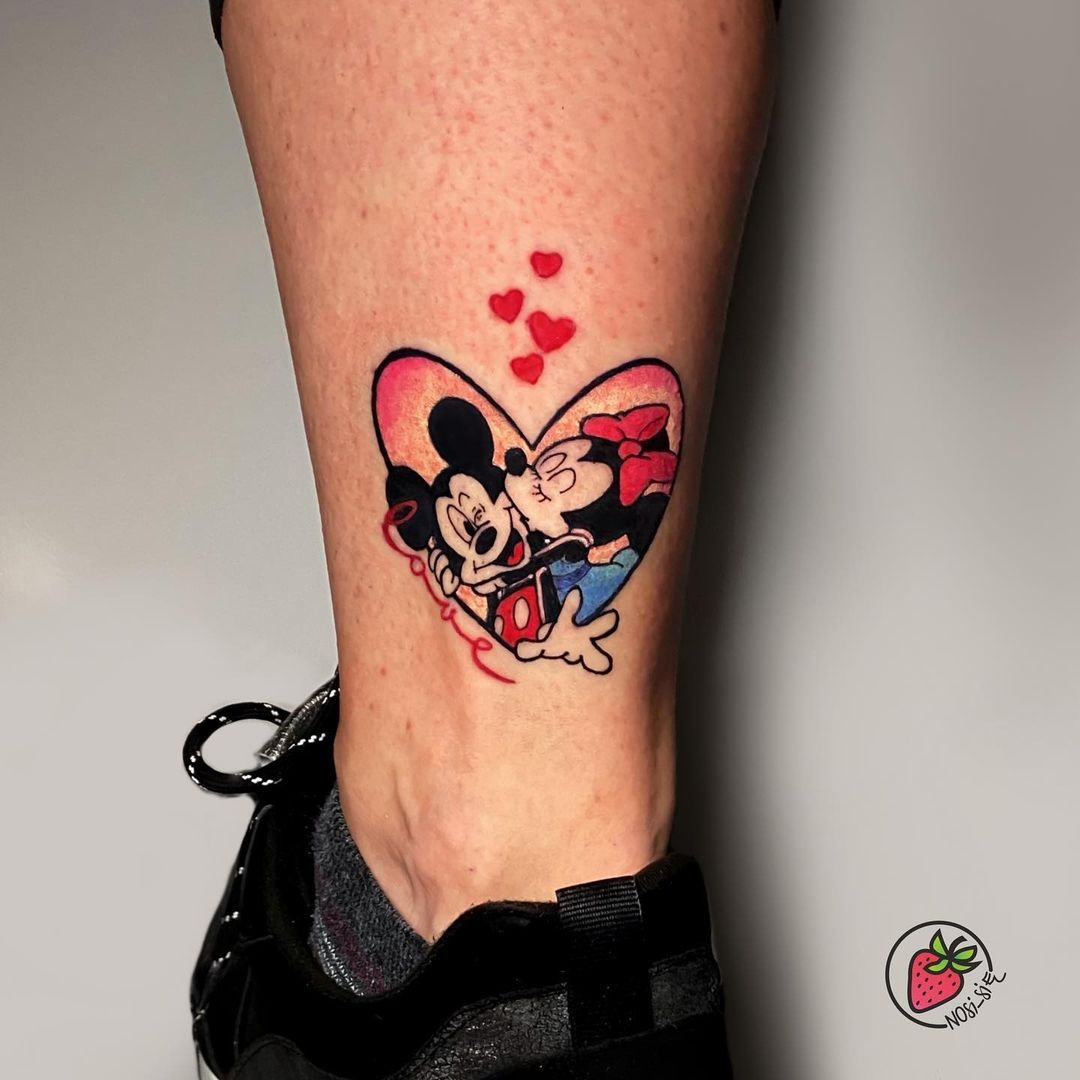 Aggregate More Than 77 Mickey And Minnie Tattoo In Cdgdbentre