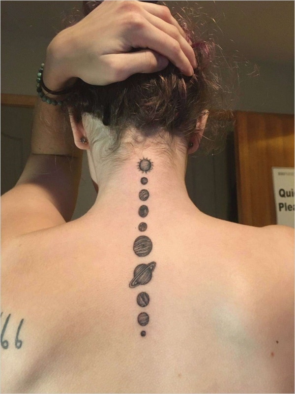 Aggregate More Than 78 Solar System Tattoo Spine Thtantai2