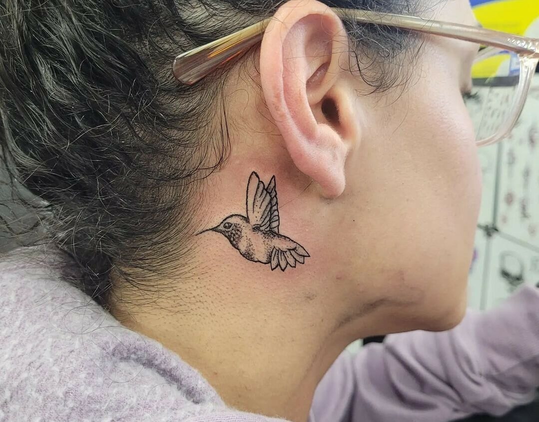 Aggregate More Than 80 Bird Tattoos Behind The Ear Super Hot In Eteachers