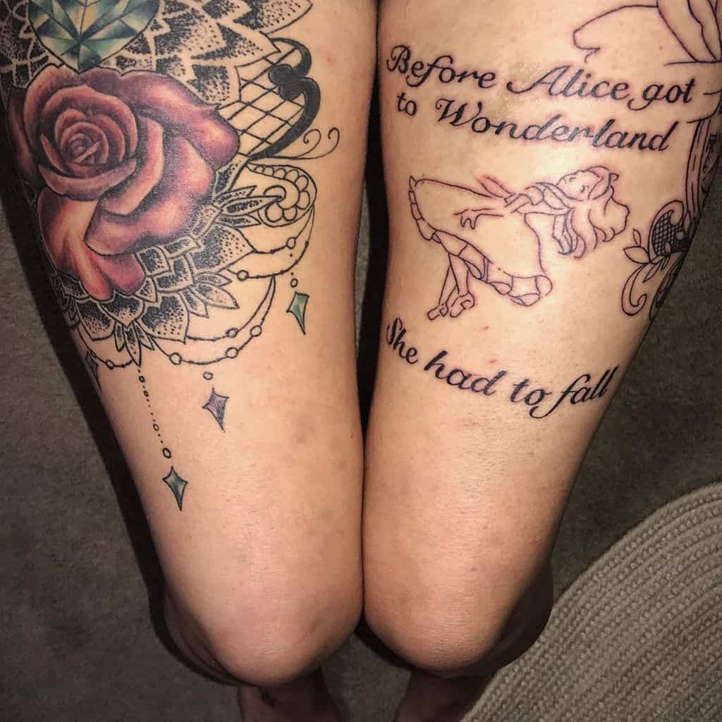 Alice In Wonderland Tattoo Wonderland Tattoo Tattoos Alice And