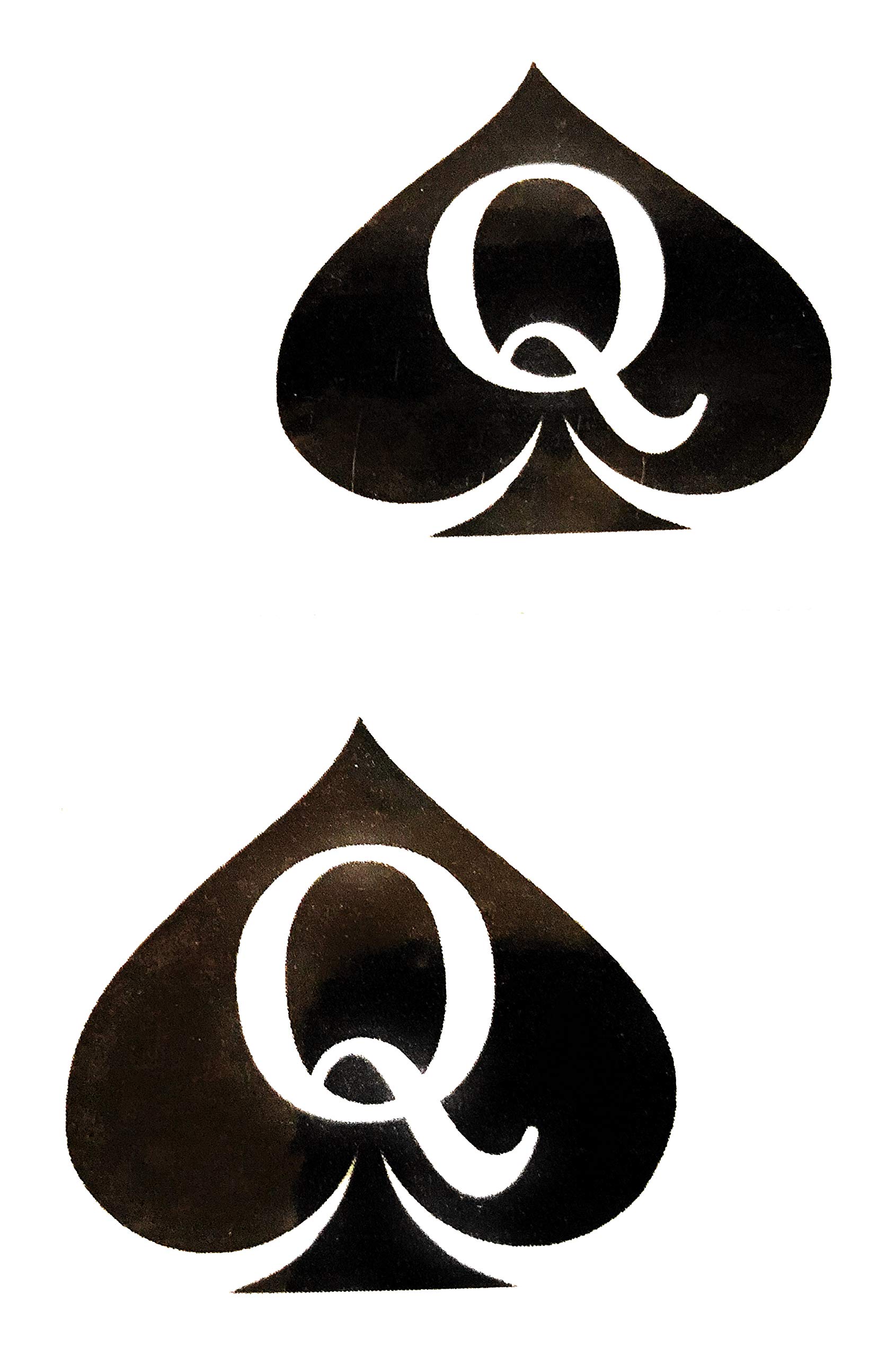 Amazon Com 5Pc Large Temporary Tattoo Queen Of Spades Bbc Qos