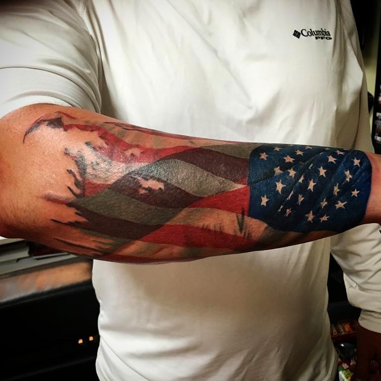 American Flag Tattoo on Forearm: Design Ideas and Inspiration