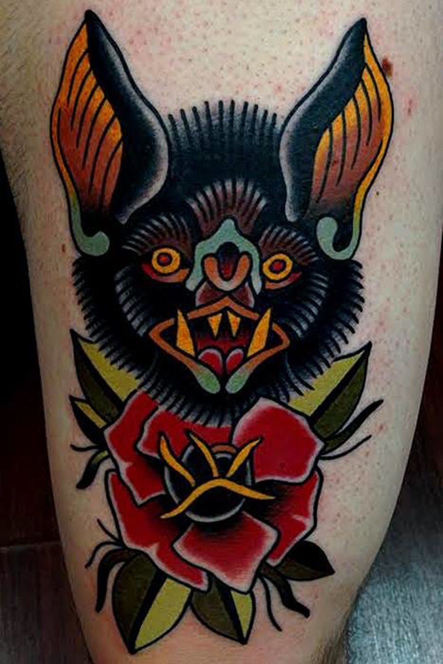 American Traditional Bat Tattoo: Symbolism and Style Unveiled