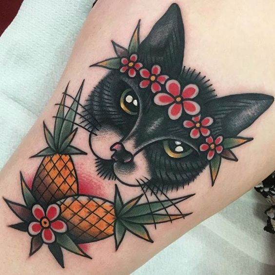 American Traditional Cat Tattoo: Timeless Ink Inspiration