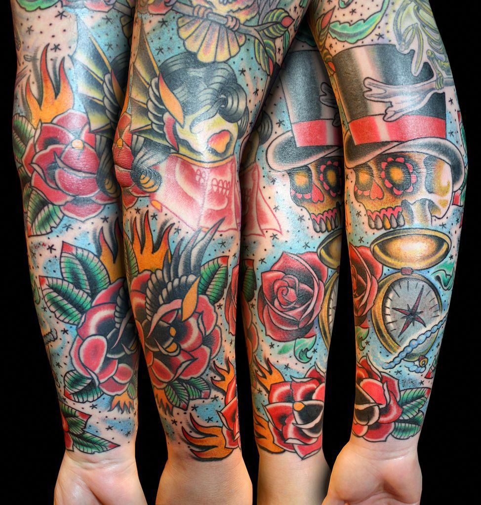 5 Stunning Designs for Your American Traditional Half Sleeve