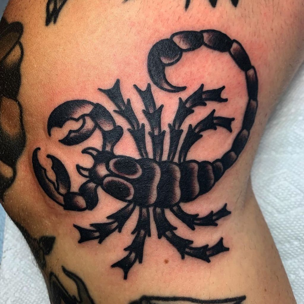 American Traditional Scorpion Tattoo: Meaning and Designs