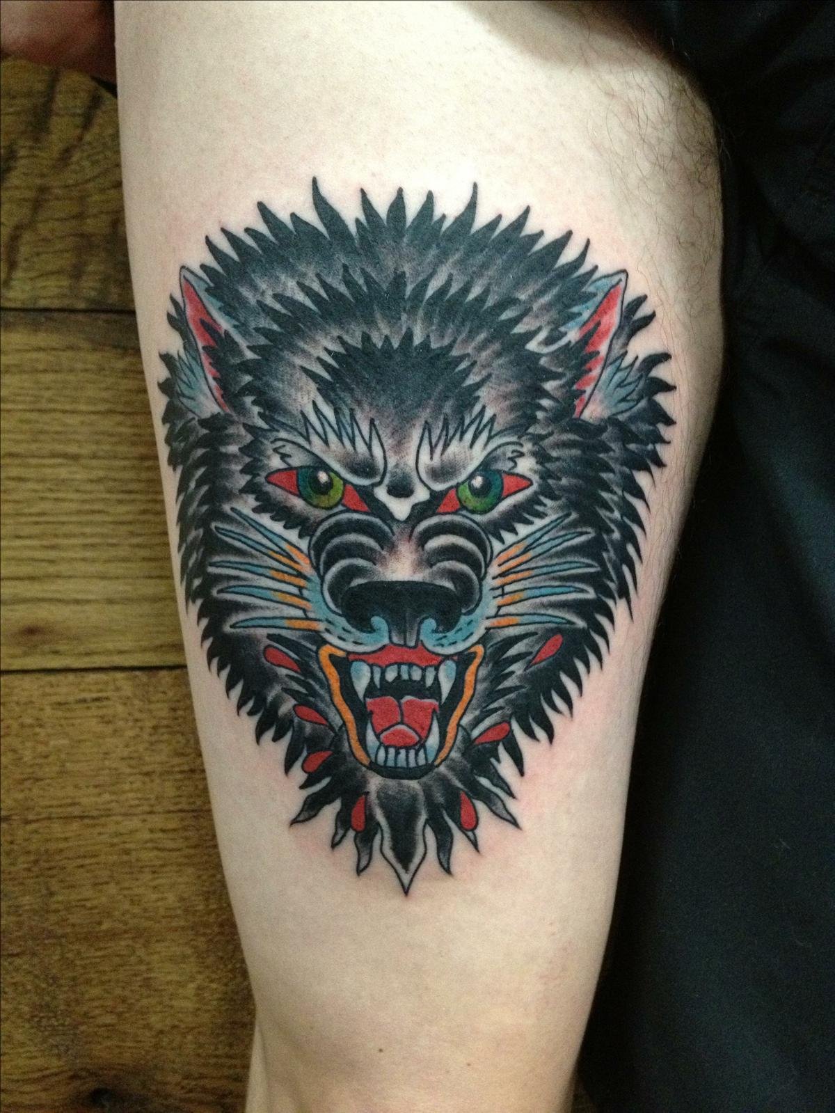 American Traditional Wolf Tattoo: Timeless Ink Designs