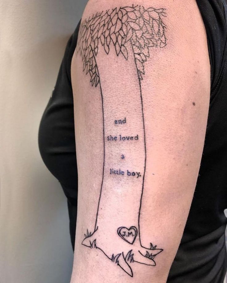 And The Tree Was Happy Giving Tree Tattoos Tattoos Future Tattoos