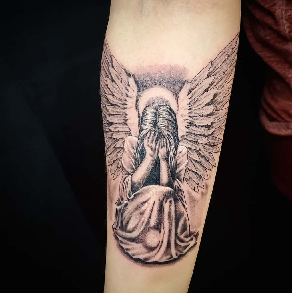 Angel Tattoos Angel Wings Guardian Angel And St Michael Designs