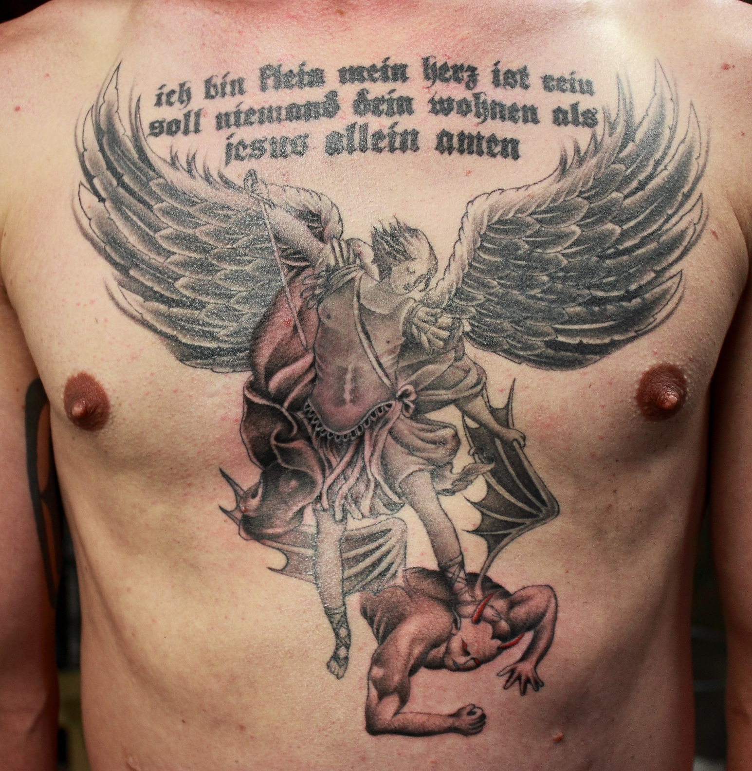 Angel and Demon Tattoo Designs: Divine Duel Artistry