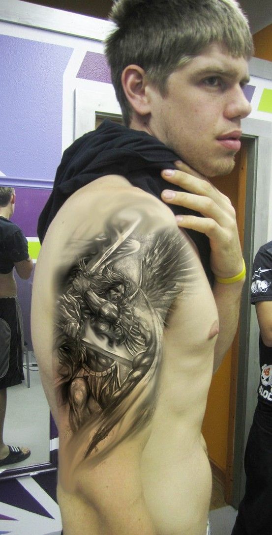 Angel Warrior Tattoos For Men