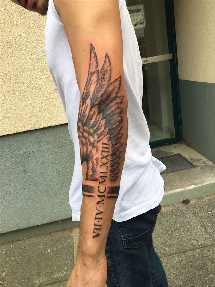 Angel Wings Tattoo Cool Tattoos For Guys Simple Forearm Tattoos Simple Arm Tattoos