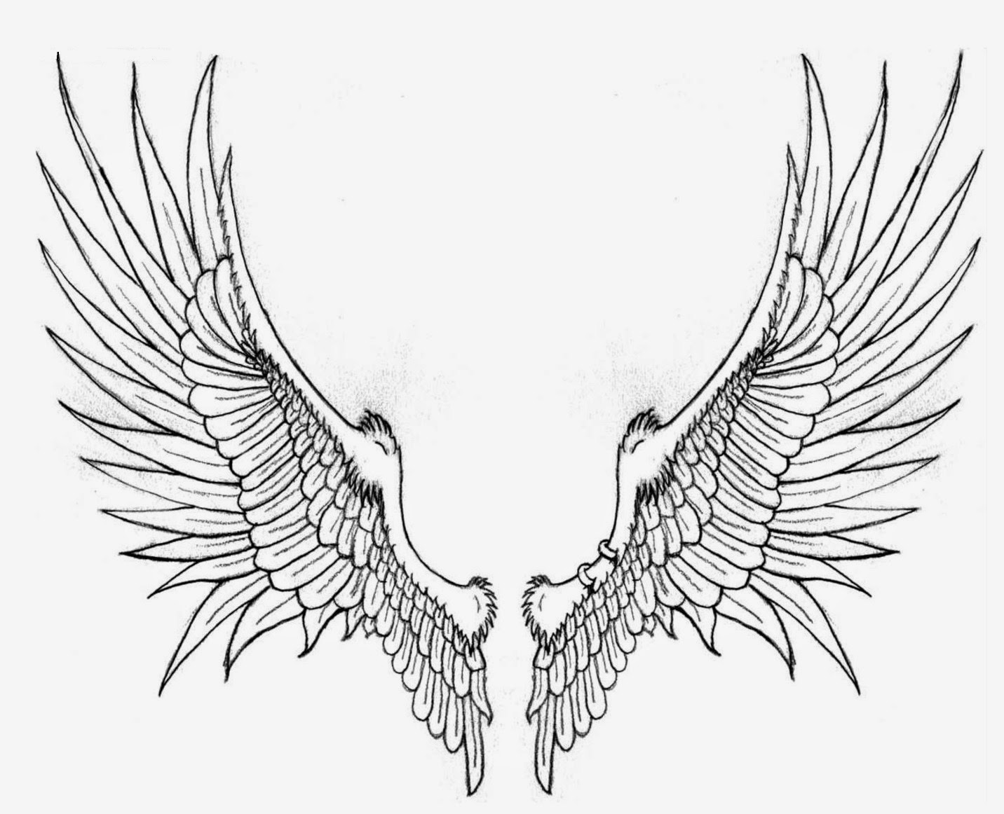 Angel Wings Tattoo Stencil: Divine Designs for Ink