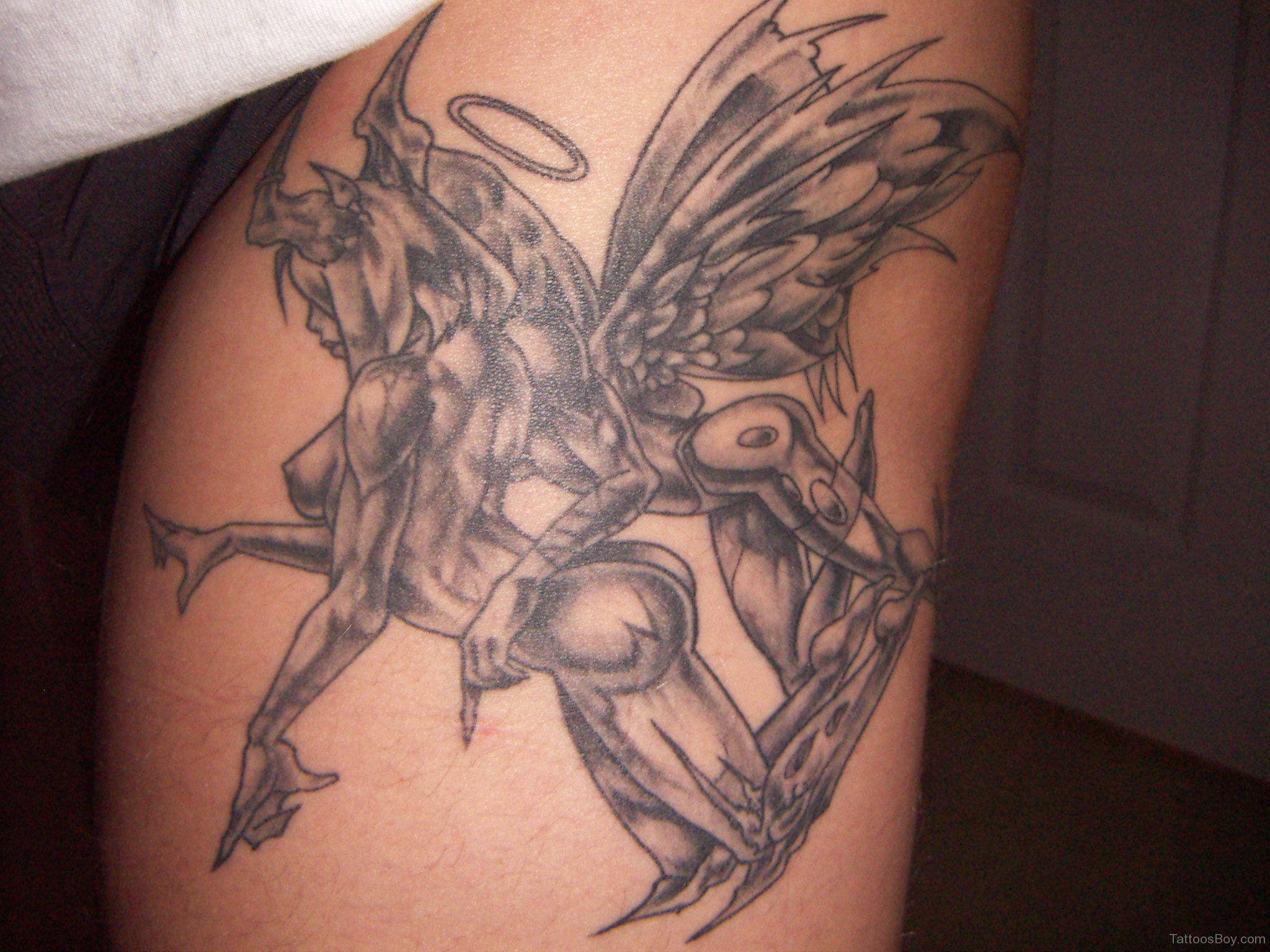 Angels And Devil Tattoo