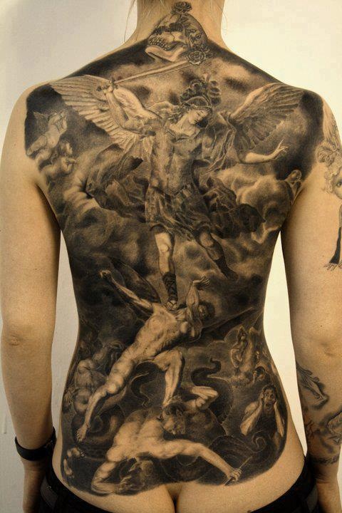 Angels Vs Demons Tattoos