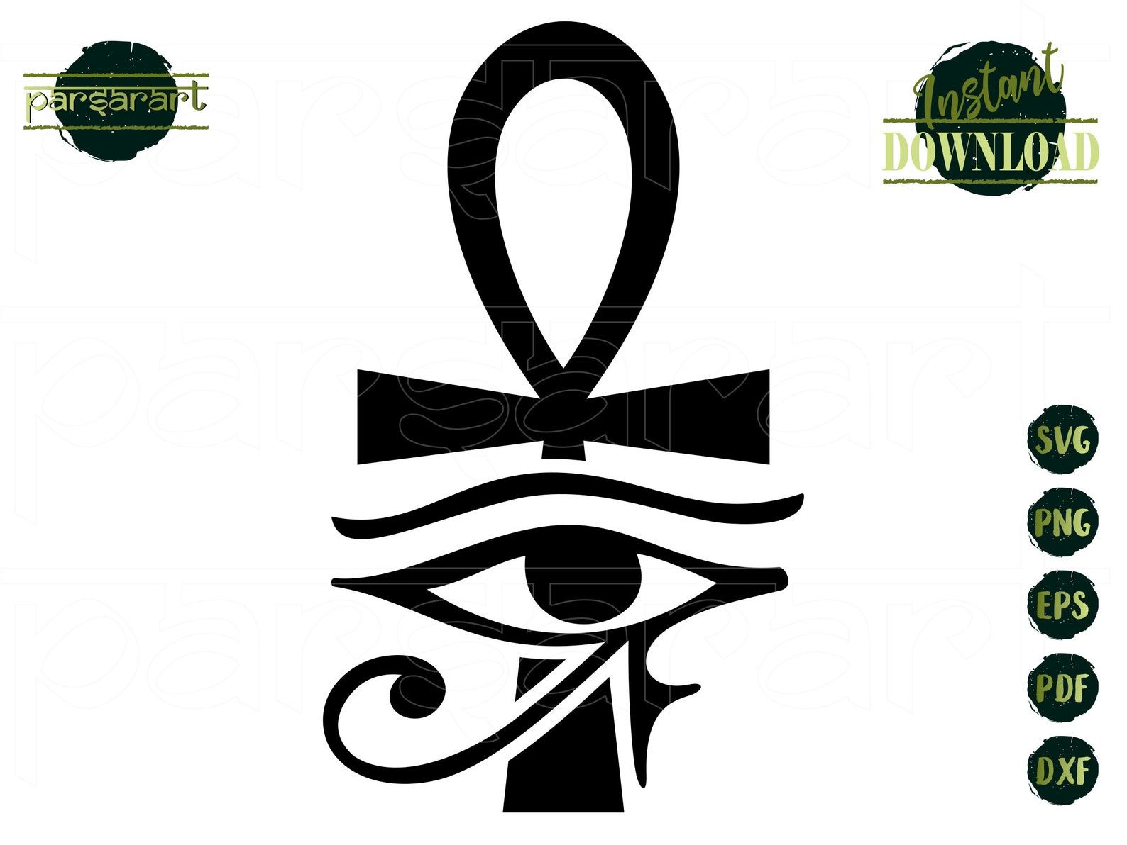 Ankh Symbol Svg Eye Of Horus Svg Eye Of Ra Svg Egyptian God Svg