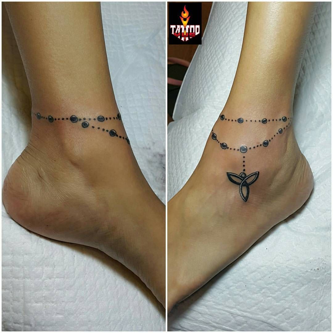 Ankle Bracelet Tattoos Designs Ideas And Meaning Tattoos For You