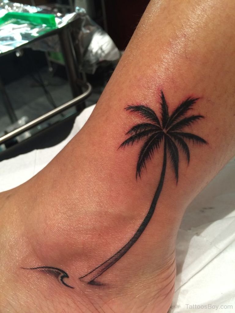 5 Stunning Ankle Palm Tree Tattoo Ideas