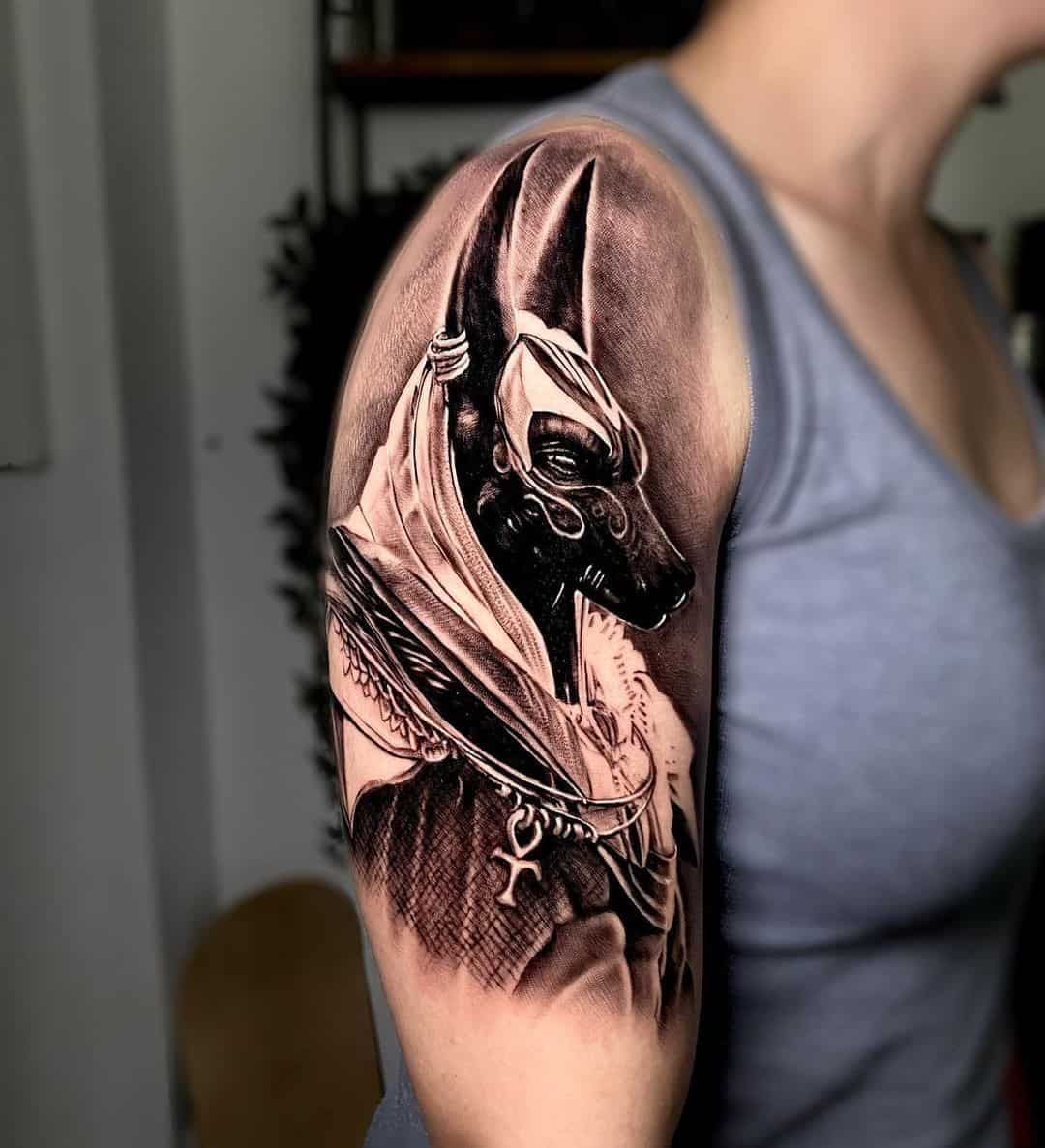 Anubis Tattoos Meanings Tattoo Designs Ideas