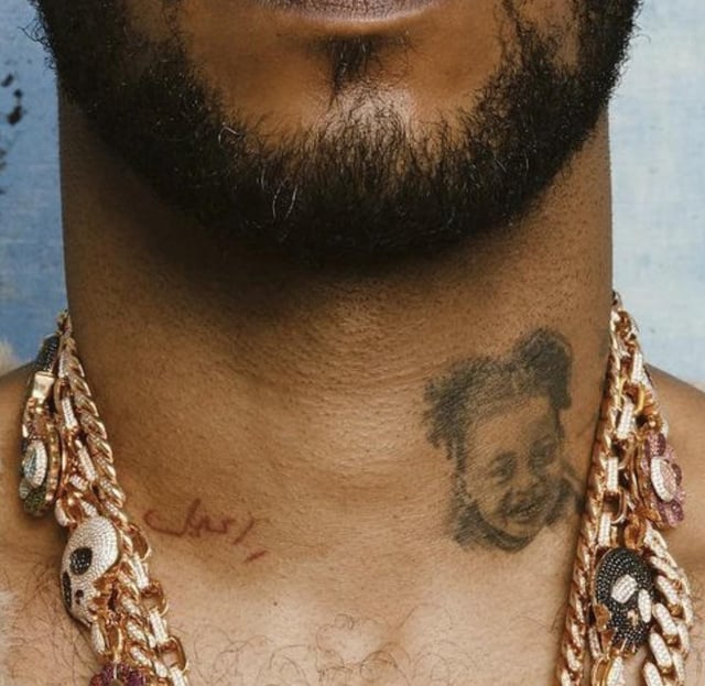 Anyone Know The Meaning Behind This Red Tattoo On Cudi S Lower Neck