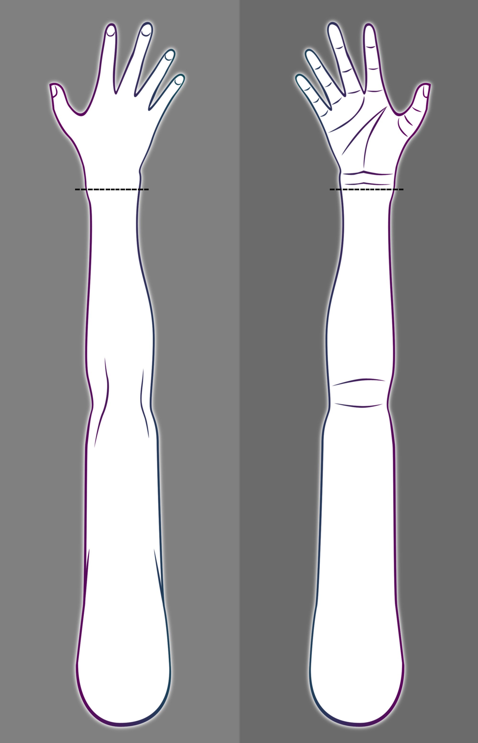 Arm For Tattoo Template