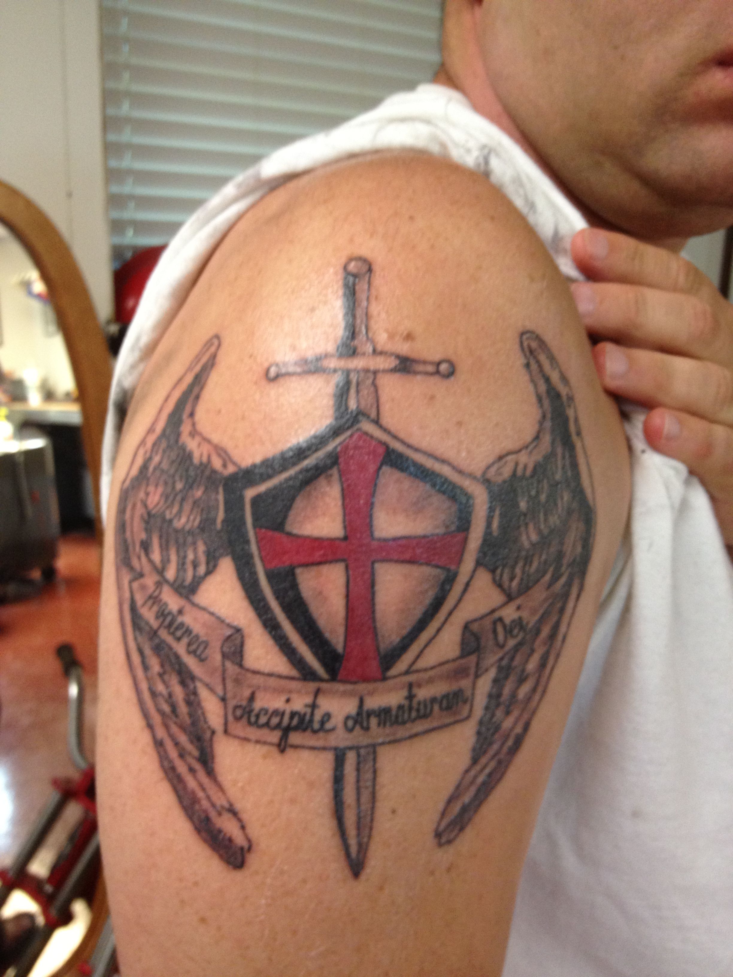 Armor Of God Shield Tattoo